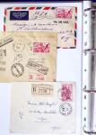 1930-1953 Classeur Bleu contenant envions 60/80 lettres