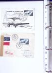 1930-1953 Classeur Bleu contenant envions 60/80 lettres