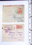 1930-1953 Classeur Bleu contenant envions 60/80 lettres