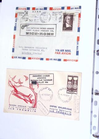 1930-1953 Classeur Bleu contenant envions 60/80 lettres