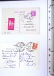 1930-1953 Classeur Bleu contenant envions 60/80 lettres