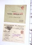 1930-1953 Classeur Bleu contenant envions 60/80 lettres