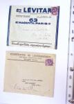 1930-1953 Classeur Bleu contenant envions 60/80 lettres