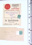 1930-1953 Classeur Bleu contenant envions 60/80 lettres