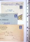 1930-1953 Classeur Bleu contenant envions 60/80 lettres