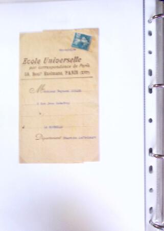 1930-1953 Classeur Bleu contenant envions 60/80 lettres