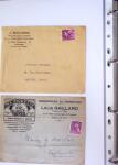 1930-1953 Classeur Bleu contenant envions 60/80 lettres