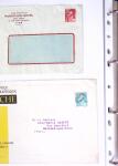1930-1953 Classeur Bleu contenant envions 60/80 lettres