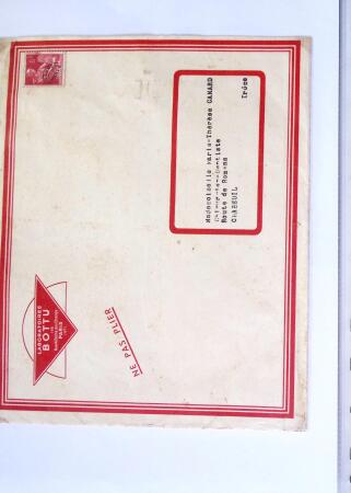 1930-1953 Classeur Bleu contenant envions 60/80 lettres