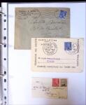 1941-1946 Classeur blanc contenant environs 300 plis