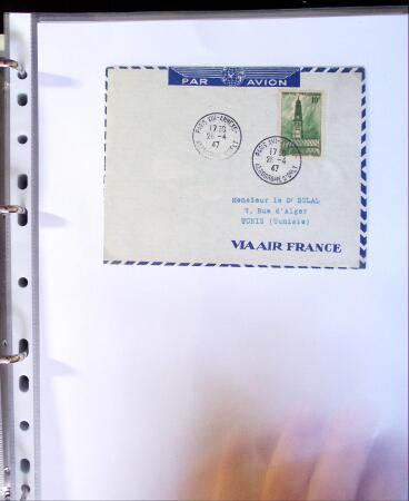 1941-1946 Classeur blanc contenant environs 300 plis