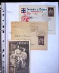 1941-1946 Classeur blanc contenant environs 300 plis