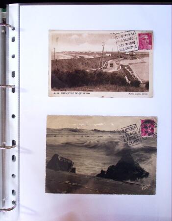 Classeur Vert contenant environs 200 lettres et cartes