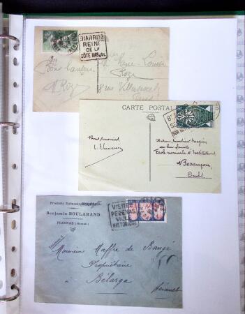 Classeur Vert contenant environs 200 lettres et cartes