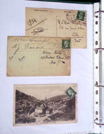 Classeur Vert contenant environs 200 lettres et cartes