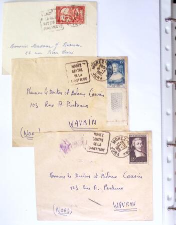 Classeur Vert contenant environs 200 lettres et cartes