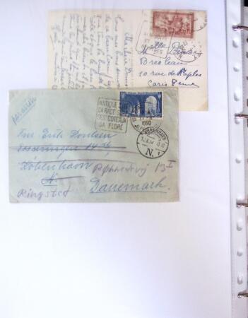 Classeur Vert contenant environs 200 lettres et cartes