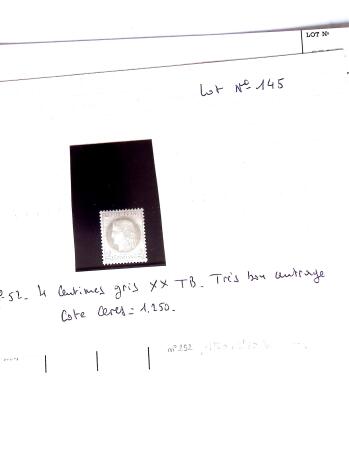 1849-1995 Ensemble de classiques dont n°5, 52*, 59*,