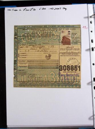 FIN DE CATALOGUE 1859-1943 Un classeurs de seuls sur