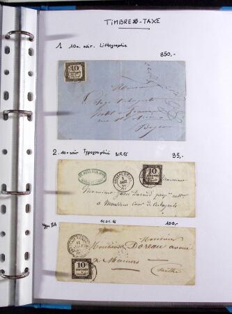 FIN DE CATALOGUE 1859-1943 Un classeurs de seuls sur
