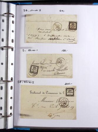 FIN DE CATALOGUE 1859-1943 Un classeurs de seuls sur