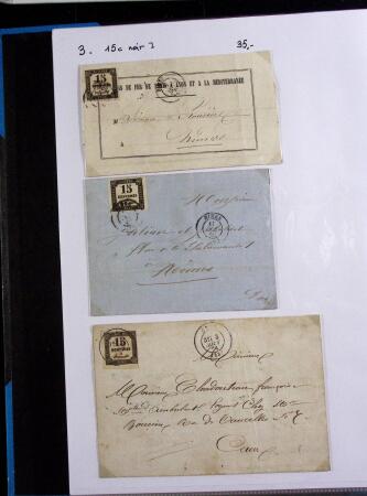 FIN DE CATALOGUE 1859-1943 Un classeurs de seuls sur