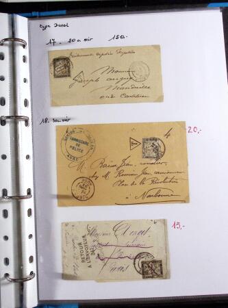 FIN DE CATALOGUE 1859-1943 Un classeurs de seuls sur