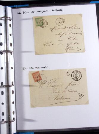 FIN DE CATALOGUE 1859-1943 Un classeurs de seuls sur