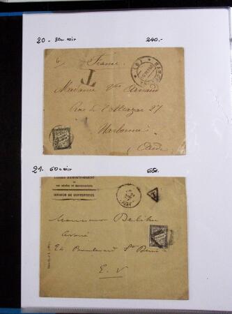 FIN DE CATALOGUE 1859-1943 Un classeurs de seuls sur