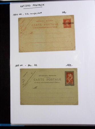 FIN DE CATALOGUE 1859-1943 Un classeurs de seuls sur