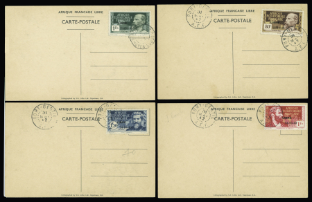 N°140Aa, 140Ba, 140Ca, 140Da, variété "2" bouclé,