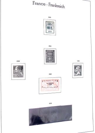 1877-1962 Collection de France dans un classeur