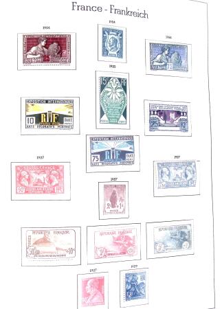 1877-1962 Collection de France dans un classeur