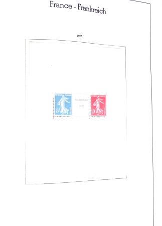 1877-1962 Collection de France dans un classeur
