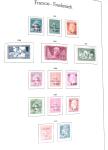 1877-1962 Collection de France dans un classeur