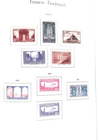 1877-1962 Collection de France dans un classeur