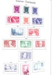 1877-1962 Collection de France dans un classeur