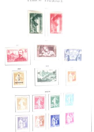 1877-1962 Collection de France dans un classeur