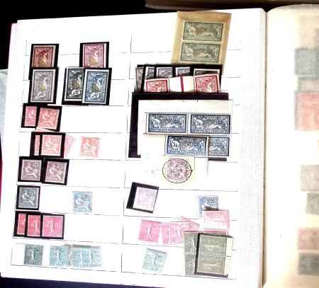 1876-1940 Stock de France neuf */** période Sage,