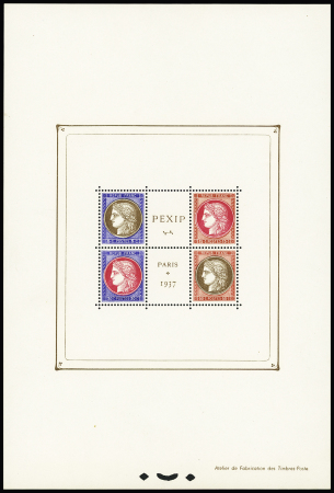N°348/351 Exposition international de Paris, timbre