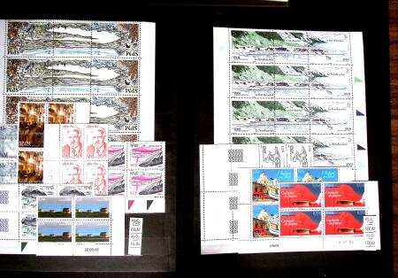 1986-2010 Collection de neufs de SPM en blocs de 4,