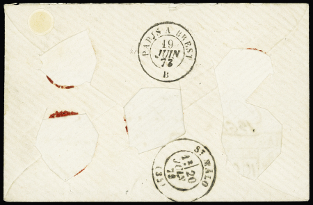 N°57 80c rose (3 exemplaires dont un avec marque de