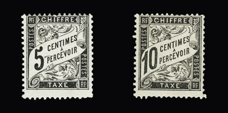 N°14 et 15 5c et 10c noir, neuf **, très frais, B/TB
