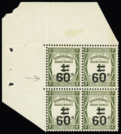 N°52a variété 6 large dans un bloc de 4 cdf, neuf