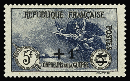 N°169a +1f sur 5f+5f noir et bleu, neuf **, très