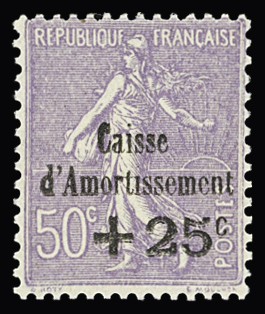 N°276a variété sans point sur le i d'amortissement,