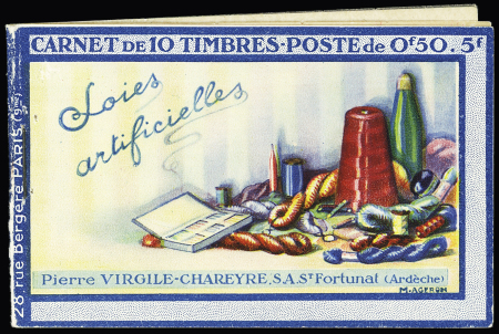 N°199-C20 Carnet de 10 timbres "Soies artificielles