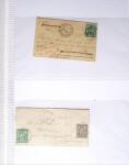 1876-1899, Sélection de 85 lettres au Type SAGE avec