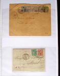 1876-1899, Sélection de 44 lettres au Type SAGE avec