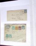 1876-1899, Sélection de 44 lettres au Type SAGE avec